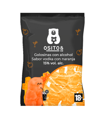 Ositos de gominola con alcohol - Vodka Naranja